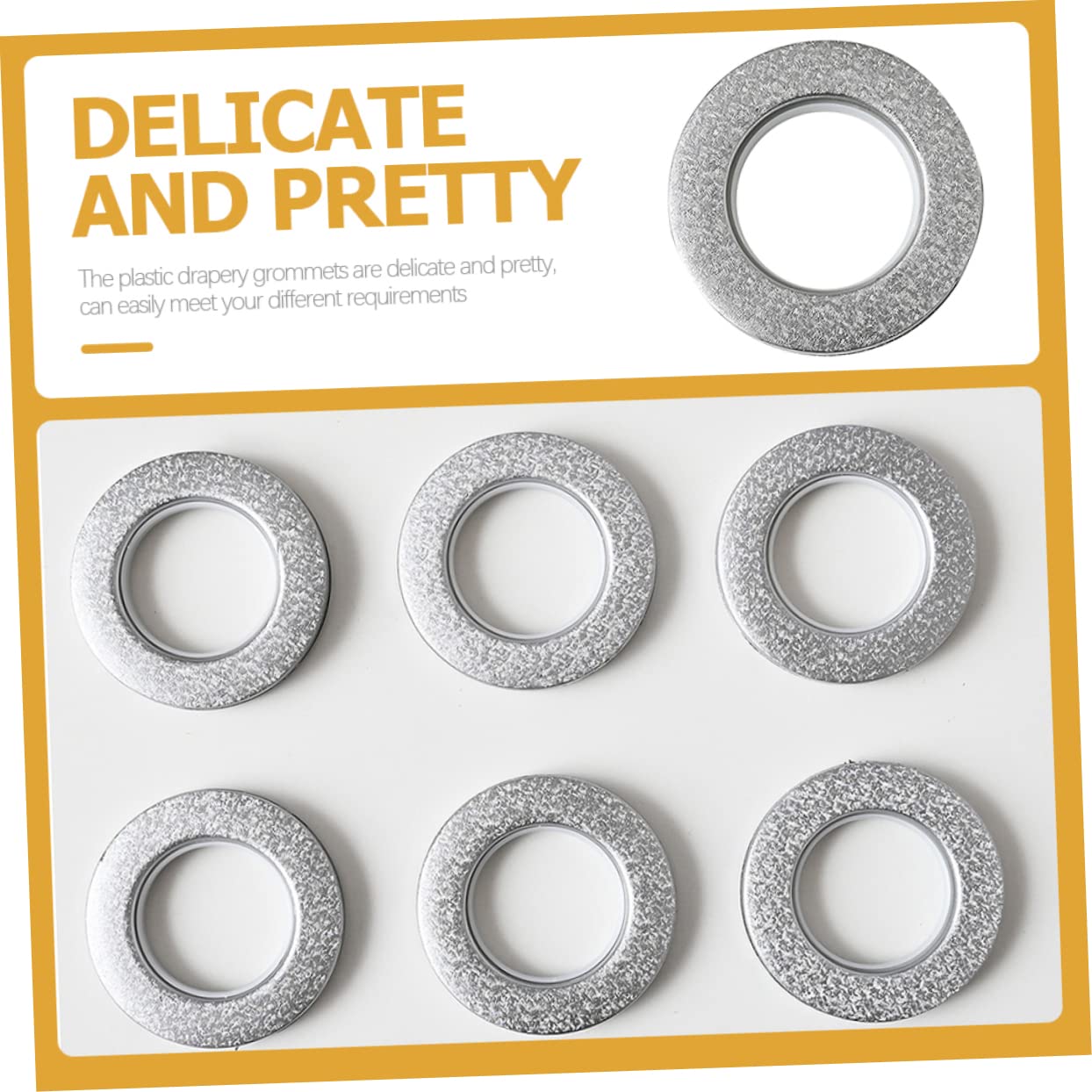 Alipis 30pièces Anneaux De Rideau Plastique Oeillets pour Rideaux Et Accessoires De Décoration Installation Facile sans Outils Compatible avec Et Fenêtres
