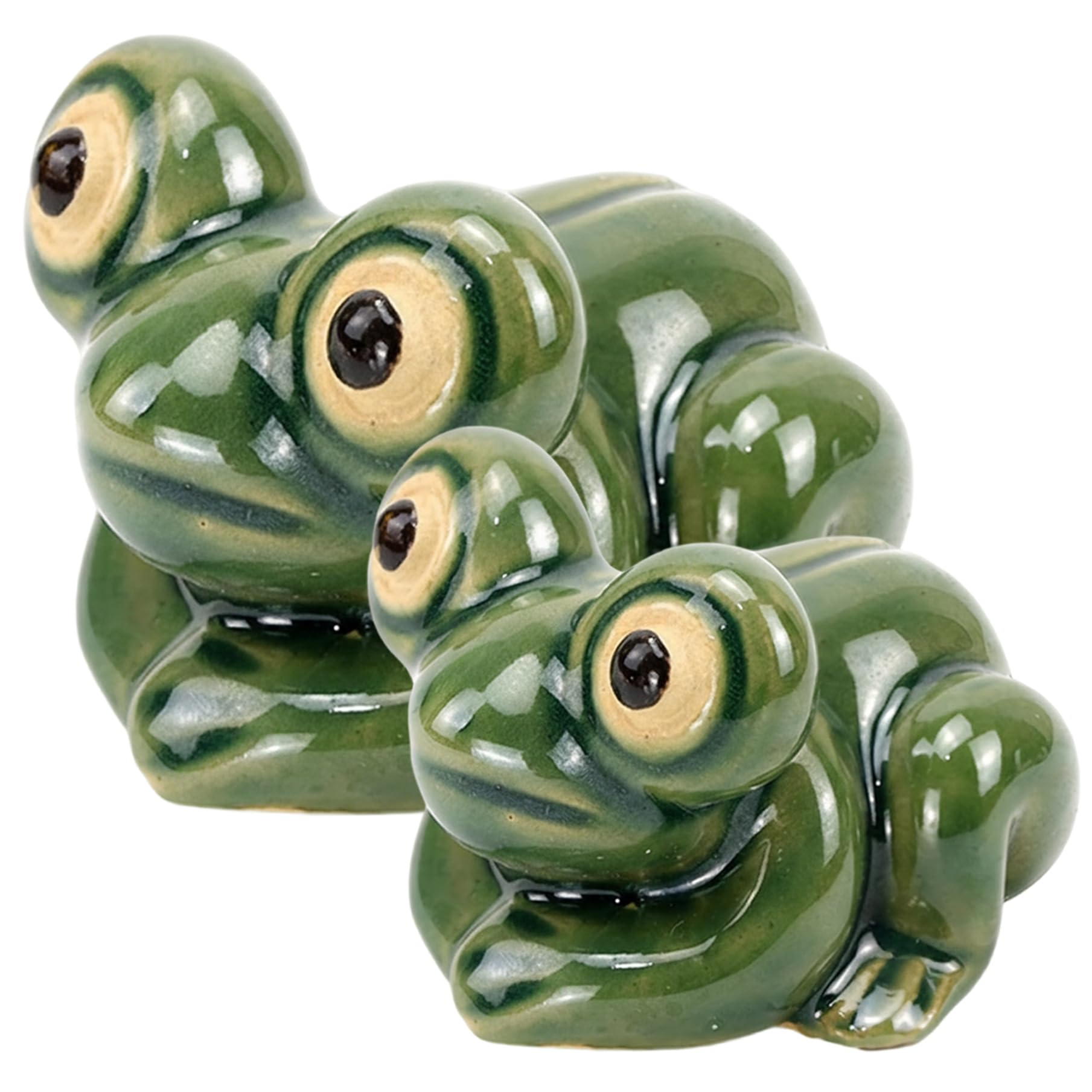 Cakeeyum Green Toilet Bolts Caps Fun Frog Ceramic Toilet Bowl Caps For Bolts 2-Pack Bathroom Decor Easy Snap-On Covers Decorative, Bowl, For Bot