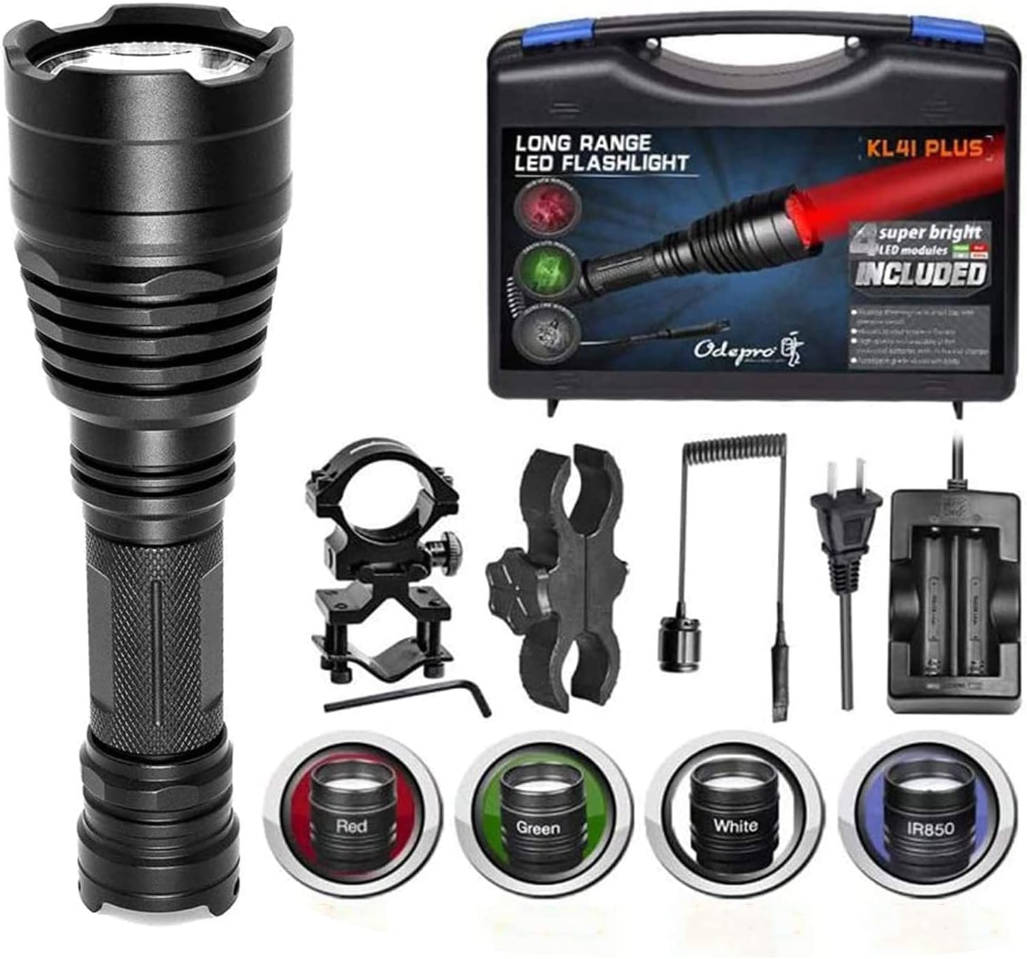 40 Off Discount Odepro KL41Plus Hunting Flashlight Kit Coyote Hog