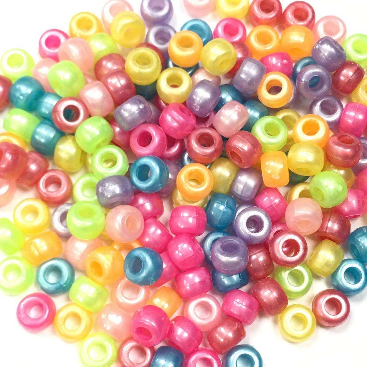 arkCRAFT Pearl Pony Beads Assorted Colours - 1000PCS