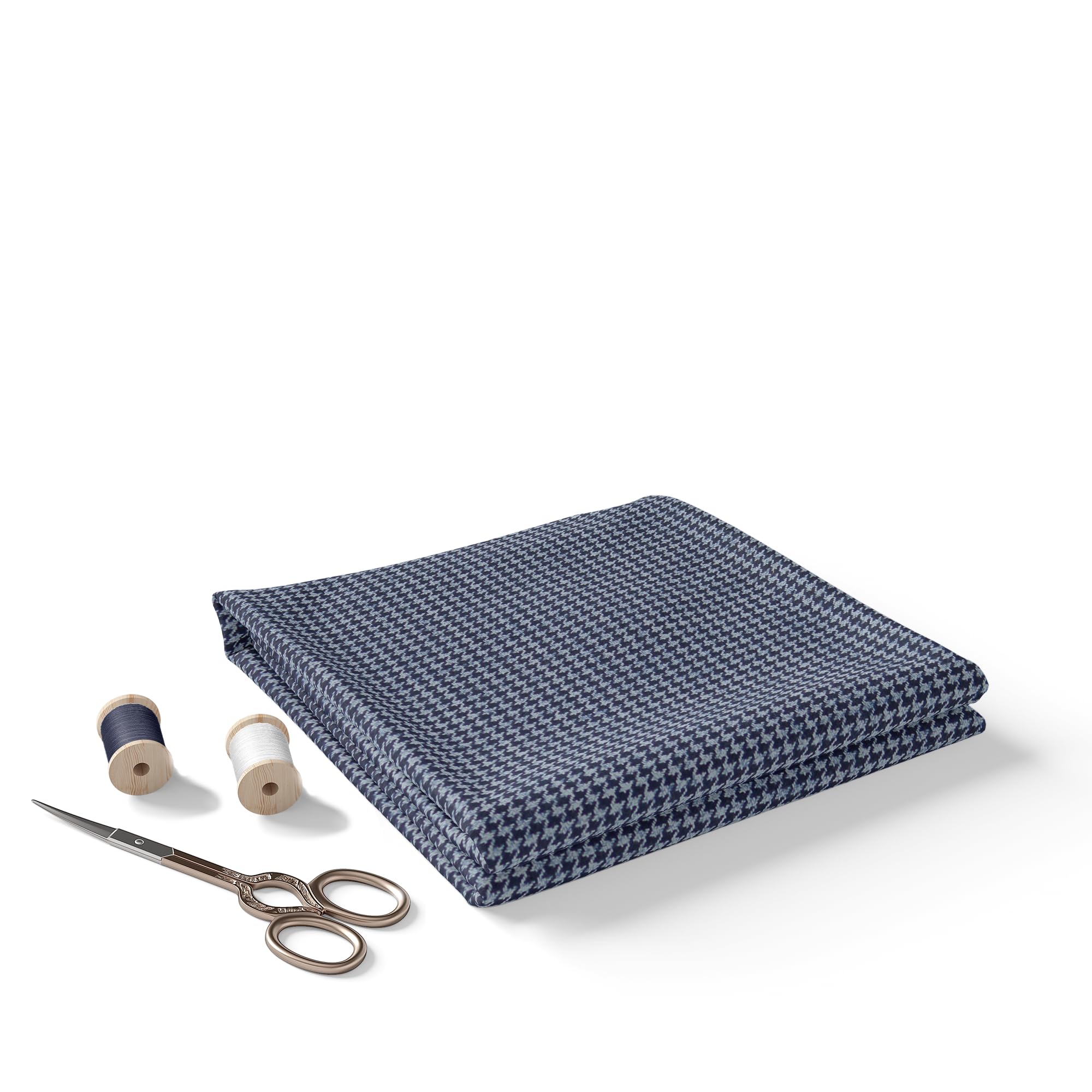 BIGREAMS Unstitched Checkered Three Piece Suit Length For Men's - Coat, Pant, Nehru Jacket, Three Piece Suit Cloth 4 Meter