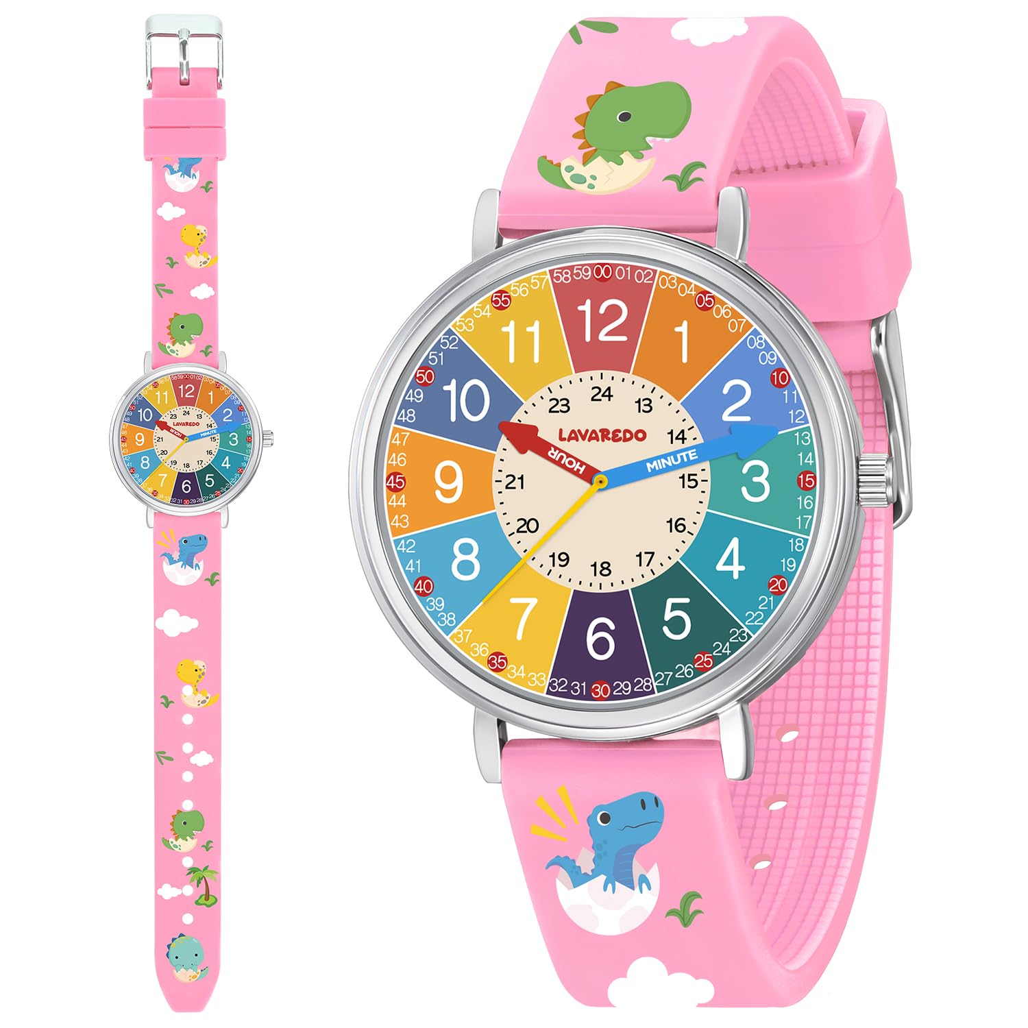 Time Teacher Kids Watch for Children Girls Boys,3D Cartoon Waterproof Analog Watches for Girls Ages 3-12,Toddler First Watch,Educational Teaching Kids Watch Gifts with Easy to Read Dial