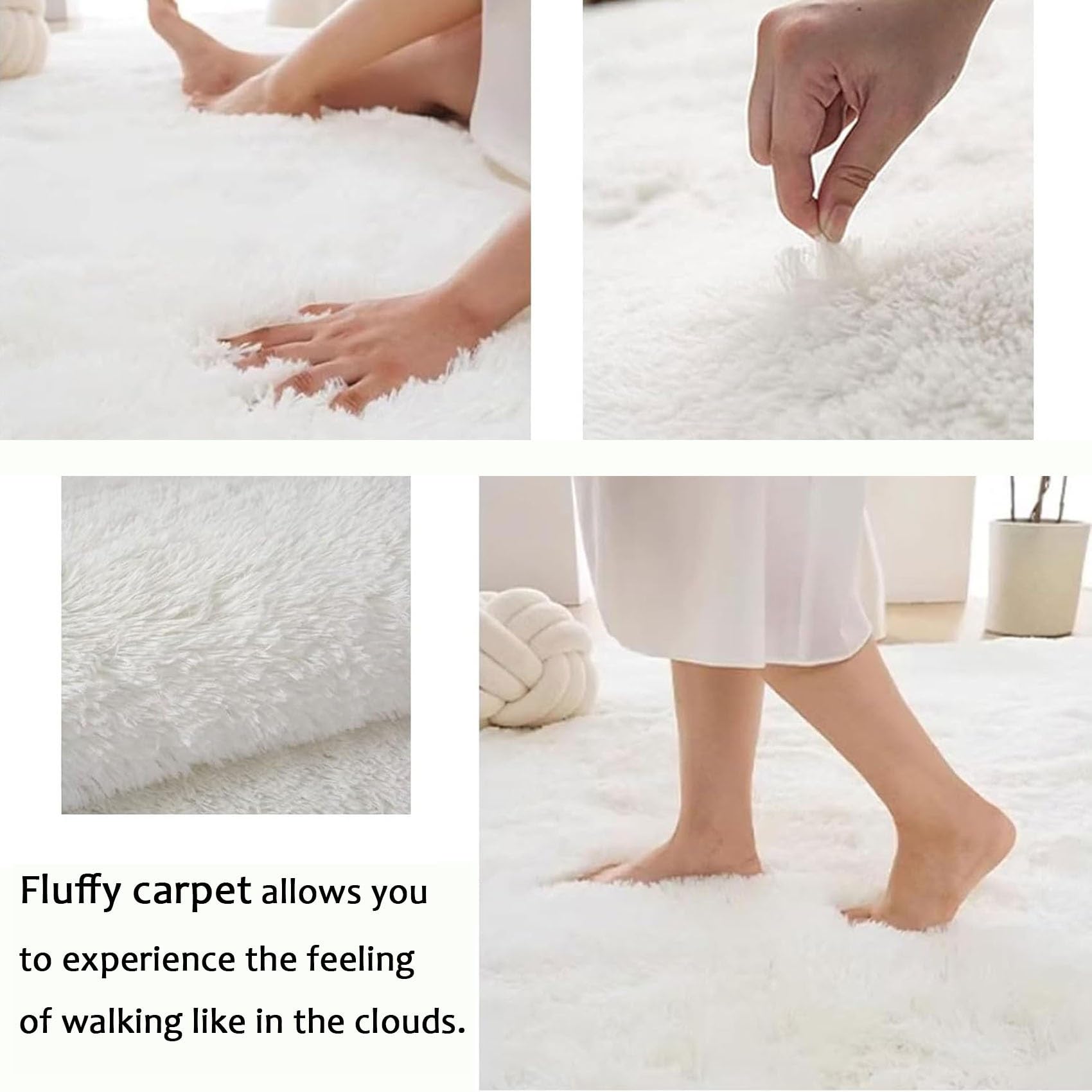 Amazon | 洗えるラグ 85 x 40 cm 厚め洗える滑り止め付ふわっとした