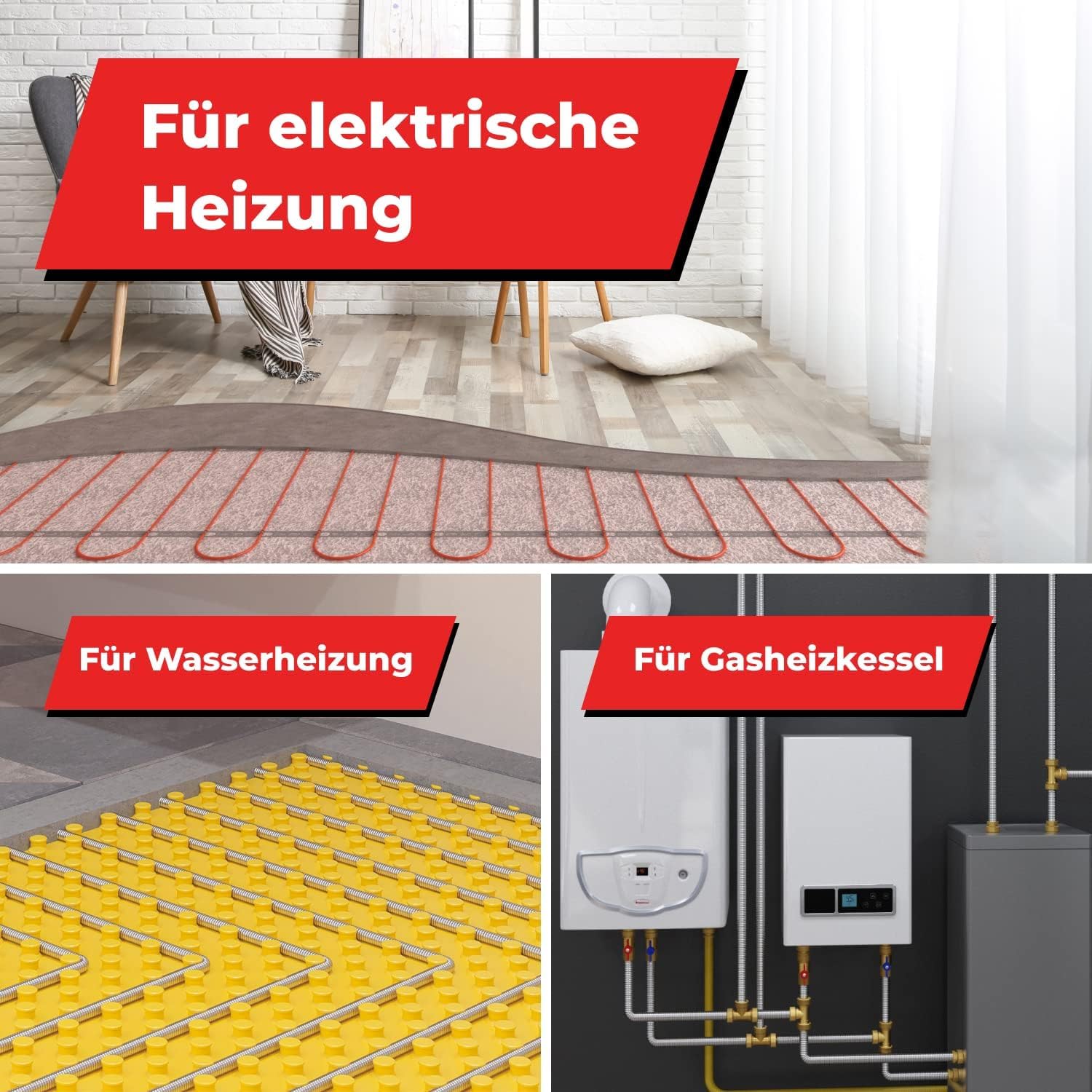Thermostat MCS 450 pour chauffage au sol électronique en blanc