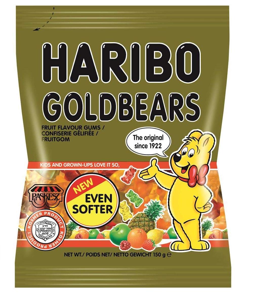 Haribo Gummi Bears, 5.29-Ounce Bags (Pack of 24)