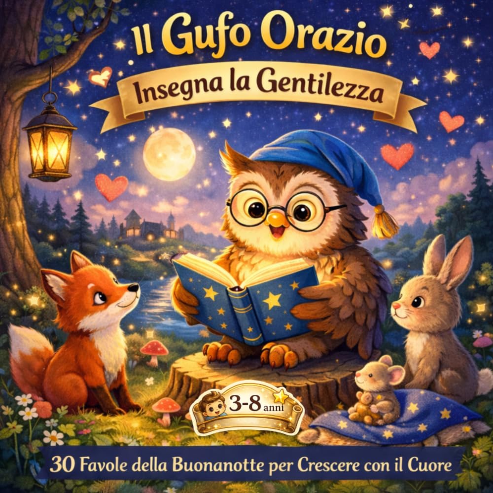 IL GUFO ORAZIO INSEGNA LA GENTILEZZA: 30 Favole della buonanotte per crescere con il cuore (Le Favole della Buonanotte del Gufo Orazio)