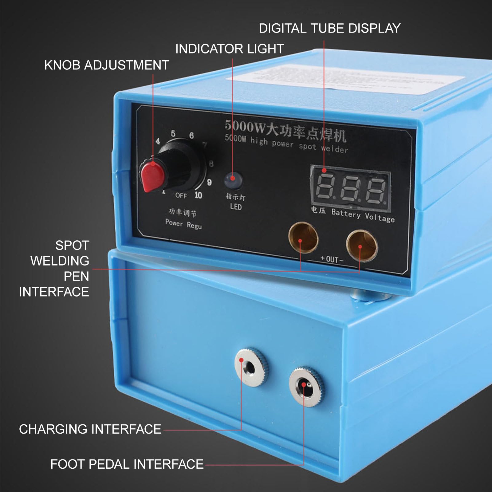 Saldatrice A Punti Weytoll 5000W Per Batterie Al Nichel - Con Pedale E Regolazione 10 Livelli - Foto 6