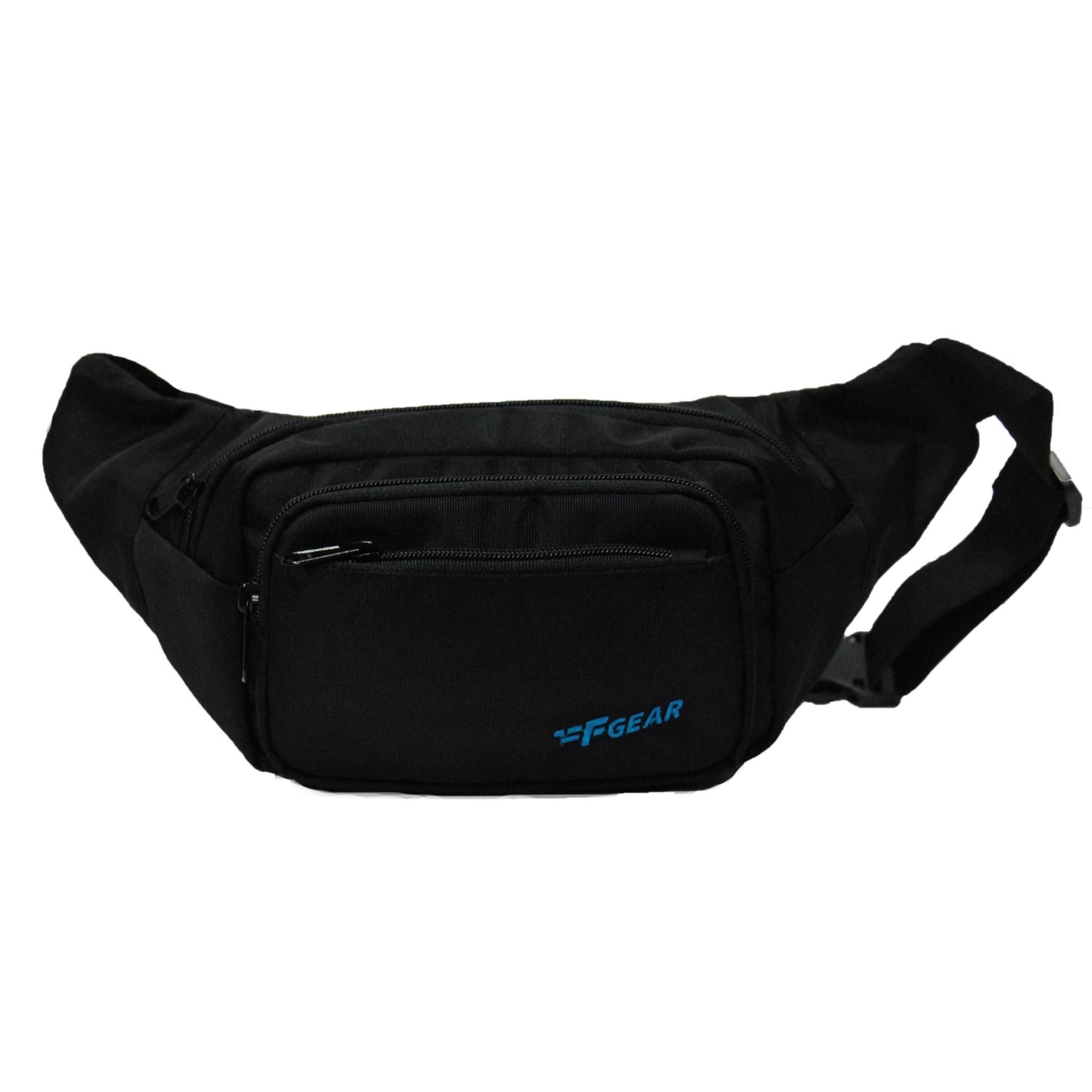 F Gear Miles Guc Black Sports Waist Bag (3681), Black, Fanny Pack