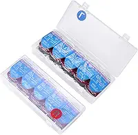 MUSHENJI Estojo Organizador Para Lentes De Contato, Pacote Com 2, Cada Um Com 15 Unidades, Total Com 30 Unidades, Caixa De Armazenamento Portátil Para Lentes De Contato Diárias Descartáveis, Caixa D
