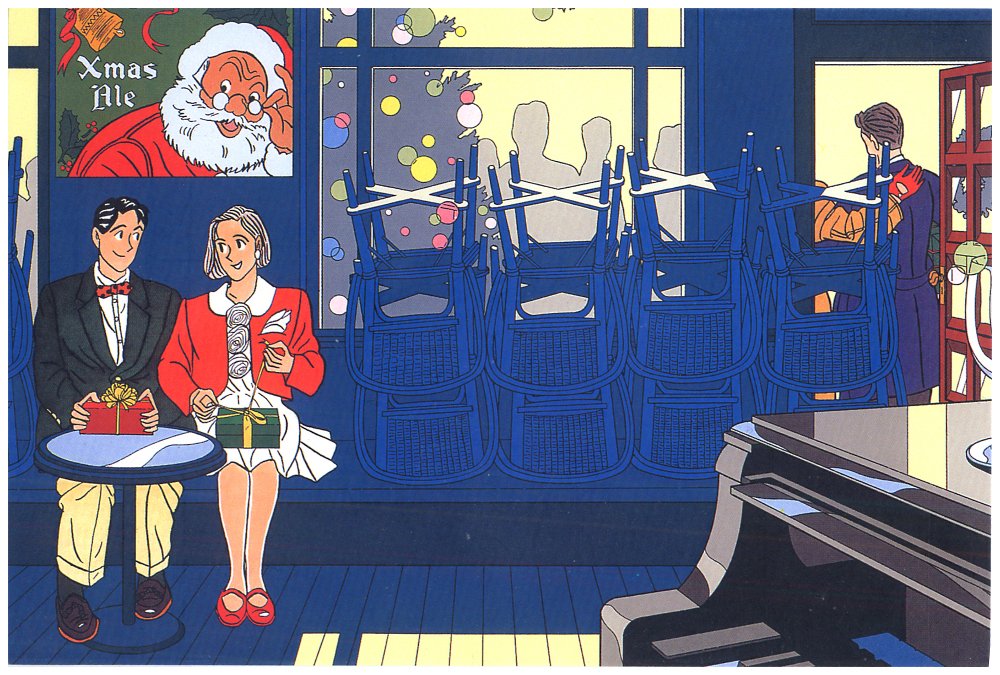 わたせせいぞうアートポスター 【First X'mas】