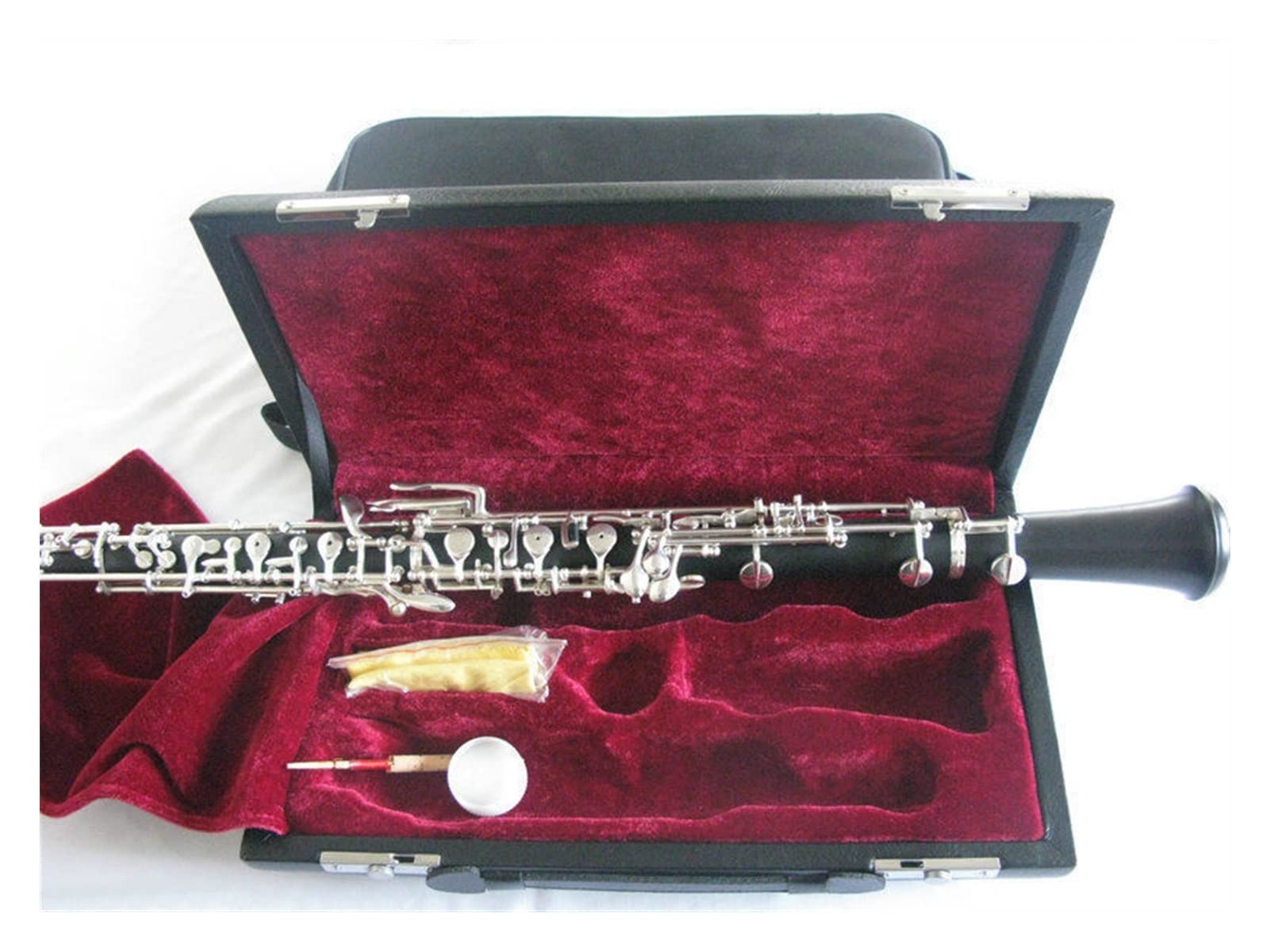 Strumento Oboe Tasti per Oboe in SIB Corpo in Ebano Placcato Argento Principiante di Oboe