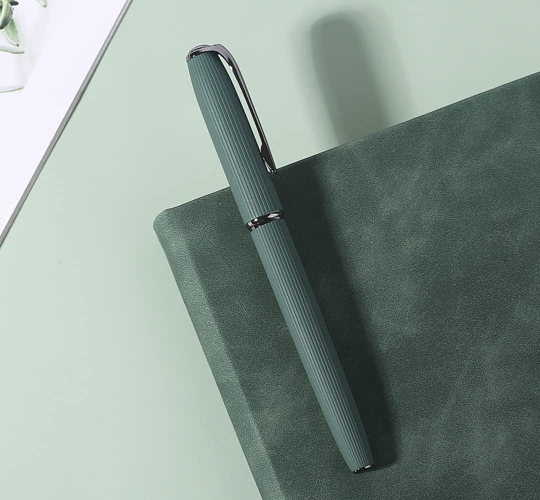 Picasso 916 Natural Series Metal Fountain Pen with Gift Box (EF Nib 0.35mm, Larch Green)