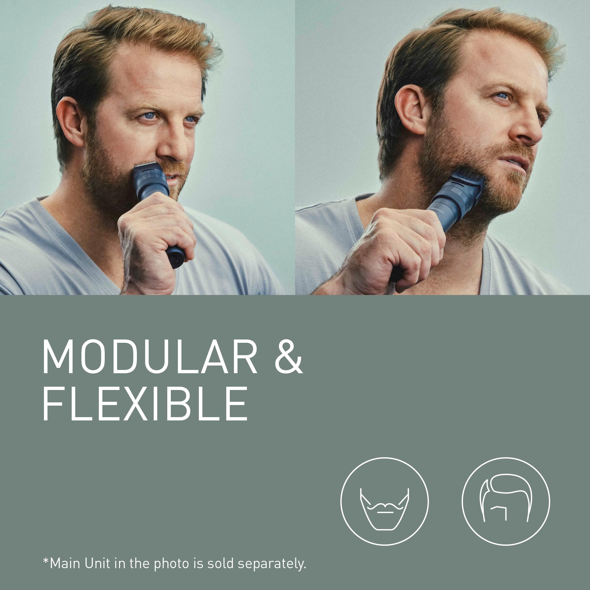 Panasonic MULTISHAPE ER-CKL1, ER-CDT1 & ER-CTB1 Ensemble, Tondeuse à barbe et à cheveux, Ensemble Têtes de Rasage/Tonte, Brosse à dent électrique, Batterie Ni-MH rechargeable, Noir