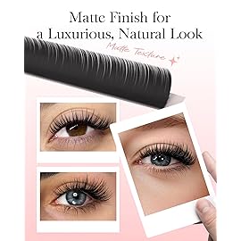 BEYELIAN Ellipse Flat Lash Extension 16 Rows 0.15 C Curl 16mm Single Length Tray Flat Eyelash Extension Matte Black Classic Lash Extensions Professional Supplies