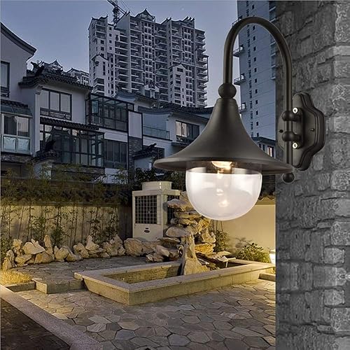 Miniatura 2 de Victoria - Lámpara de pared exterior del anochecer al amanecer accesorio de pasillo para balcón porche luz de valla de cuello de cisne aplique de