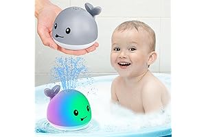 Gigilli Whale Bath Toy for Baby, Water Spraying Toys for Kids