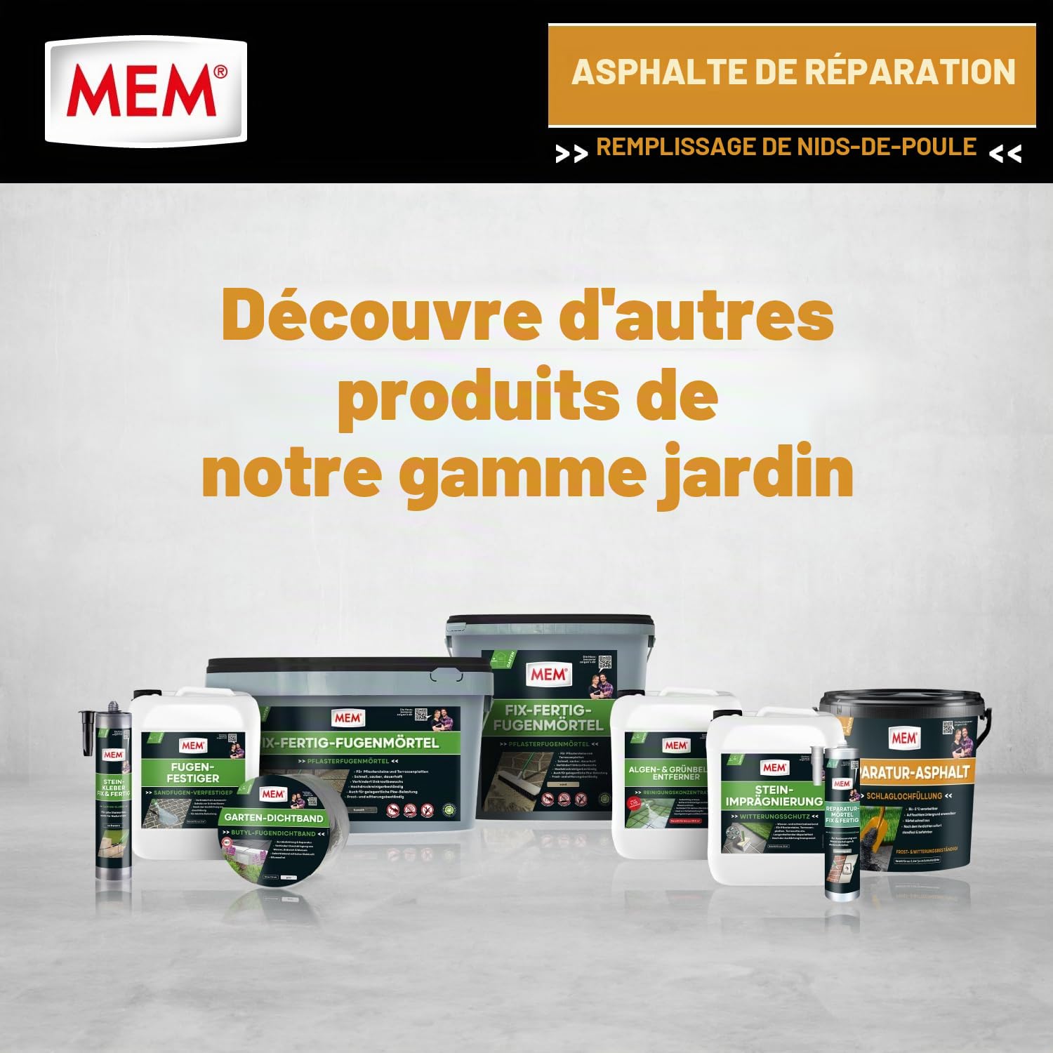 MEM Réparation asphalte 10 kg