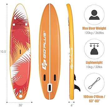 Amazon.co.jp: Goplus インフレータブルスタンドアップパドル