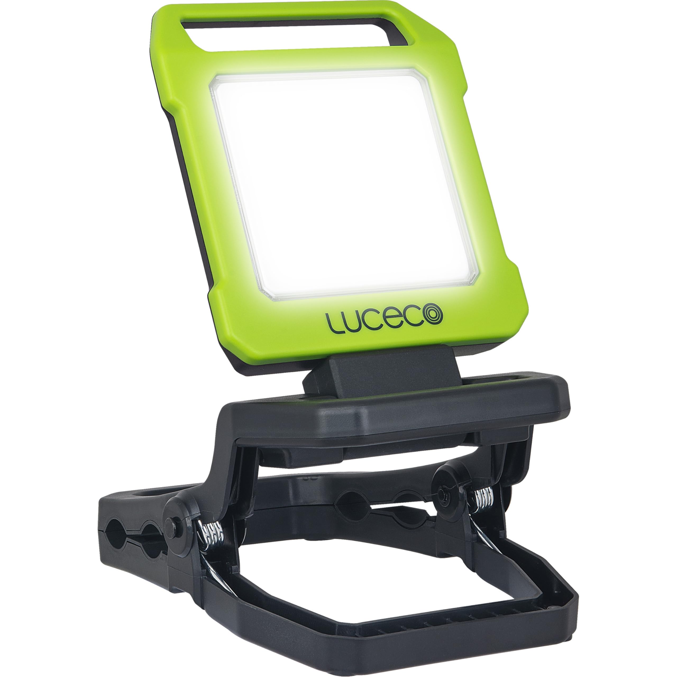 Luceco  Green Folding Clamp Worklight Usb Rechargeable, Sports Direct