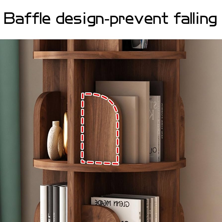 1 2 3 4 WOOD SHELF WALNUT 4点セット 新品 Amazon.com: He Xiang Firm 4 Tier Rotating Walnut Wood Modern