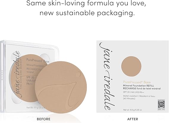 Jane Iredale PurePressed Base SPF 20 Refill, Latte, 9.9 g