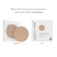 Vista 6 de jane iredale PurePressed Base Mineral Foundation Refill or Refillable Compact Set Semi Matte Pressed Powder with SPF Talc Free, Vegan, Café