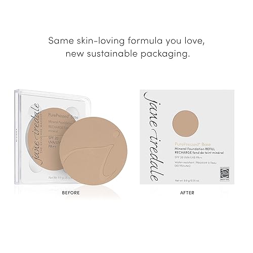 Miniatura 10 de jane iredale PurePressed Base Mineral Recambio o Juego Compacto Recargable  Polvo prensado Semimate con SPF  Libre de talco vegano libre de crueldad