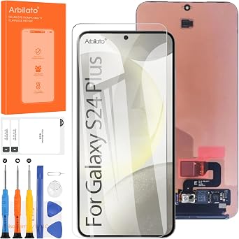 Original Screen for Samsung Galaxy S24 Plus Screen Replacement for Samsung S24+ LCD Screen SM-S926B,SM-S926U,SM-S926W Touch Display Digitizer Assembly Repair PartsBlack No Frame