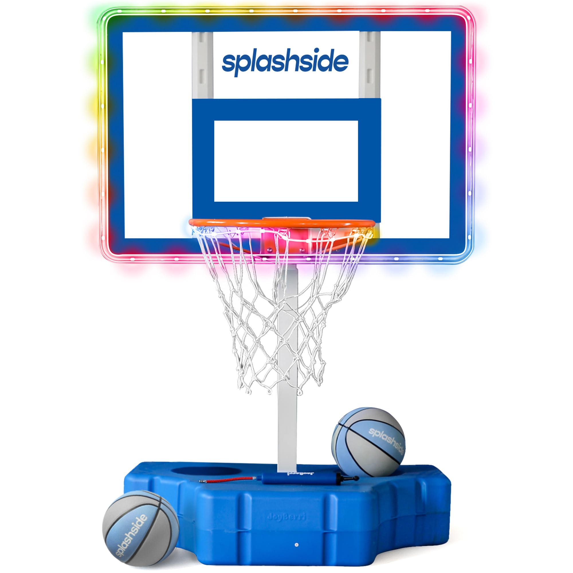 JoyBerri Pool Basketball Hoop – Adjustable, LED Lights, Rust-Resistant