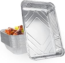 SENENQU 30 x Large Disposable Containers 2200 ml Aluminium Trays Food Box for Barbecue Cooking Grilling Kitchen Catering