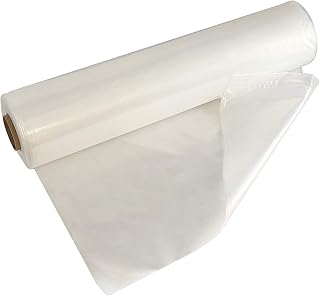 HFS (R) Greenhouse Plastic Film Clear Polyethylene Film 6 mil 4 Year Anti-UV (20X25FT)