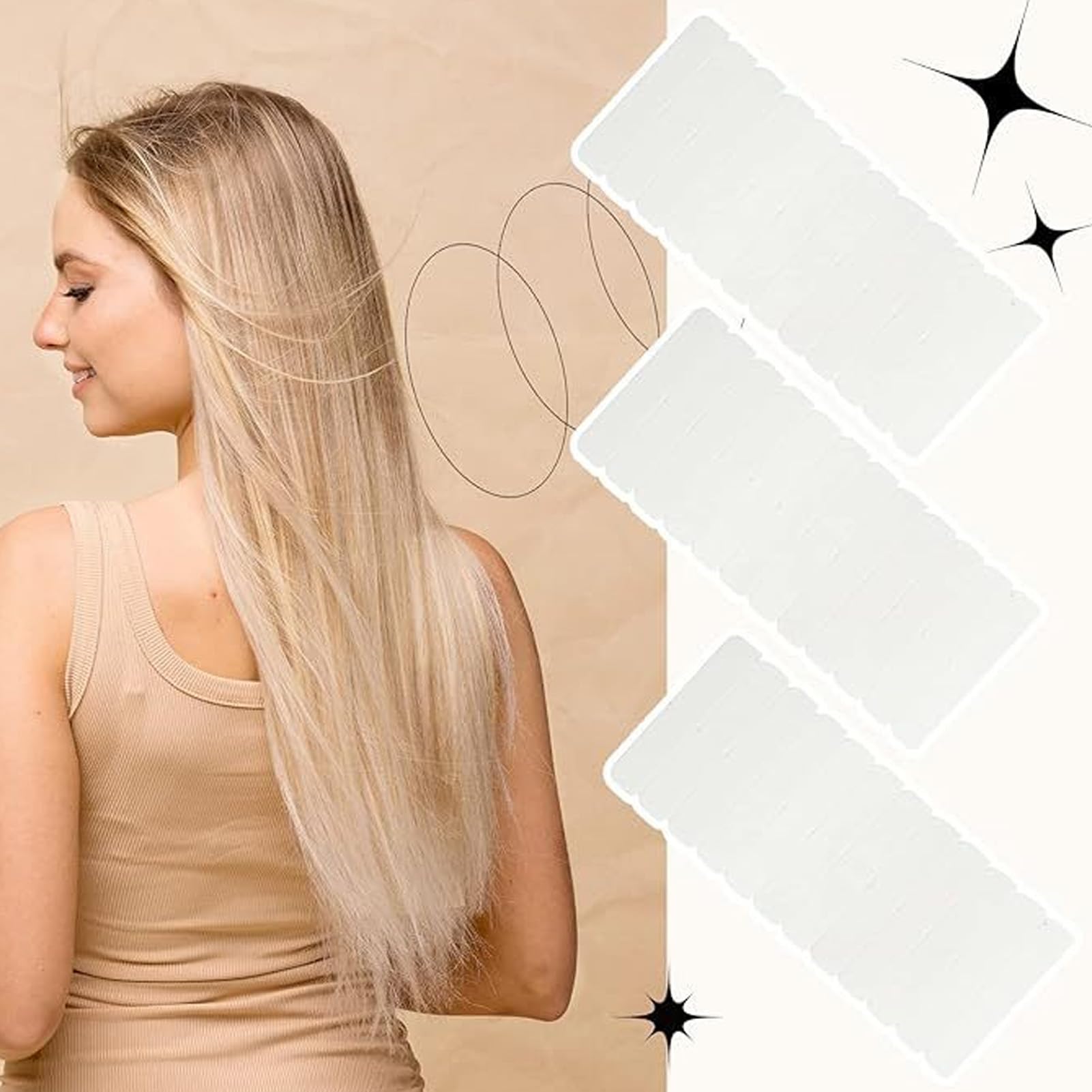 Double Sided Wig Tape,120pcs Wig Tapes Double Sided Sweatproof Clear for Lace Hair Pieces Extensions, Lightweight and Comfortable, Suitable for Wigs