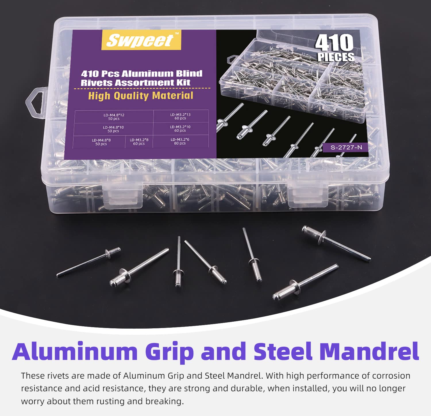 Amazon.com: Swpeet 410Pcs 1/4