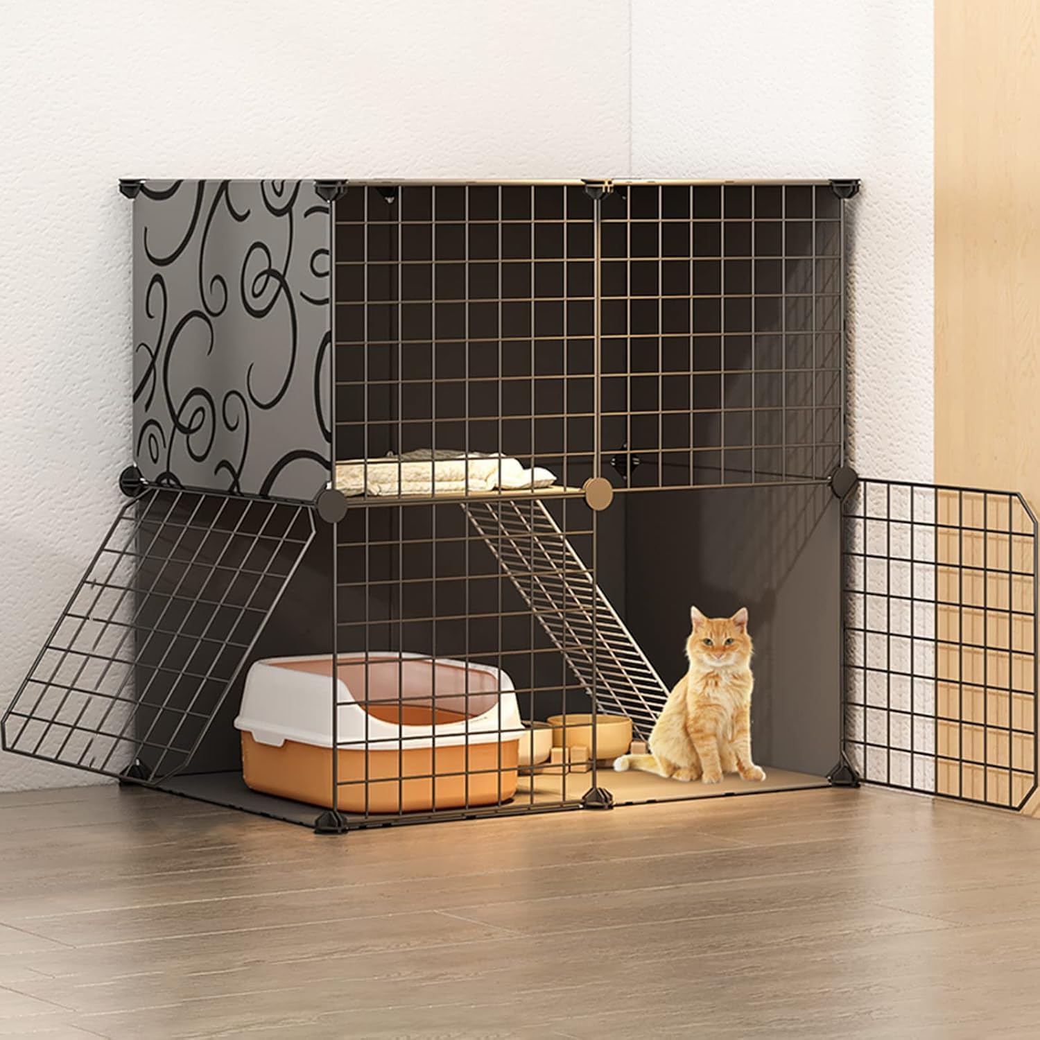Belüftung Unterbringung for kleine Haustiere – faltbar und tragbar(A,75 * 49 * 73cm)