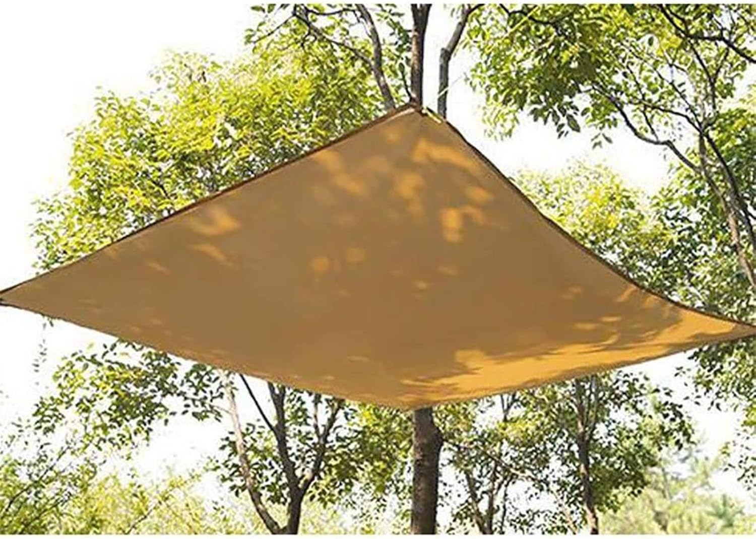 Waterproof Camping Tarp,Tent Tarp Sunshade Tarpaulin Waterproof Tarpaulin Camping Tent Tarpaulin 4 Persons for Camping Outdoor Travel