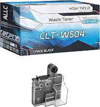 ALLC Compatible for Samsung CLT-W504 Waste Toner Container Work for Samsung Xpress C1810W C1860FW Printers, with Chip, High Yield 27500 Pages, Clear Printing (1 Pack Black)