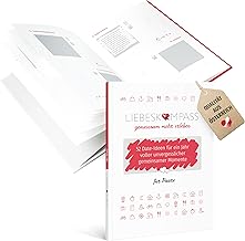 Liebeskompass 52 Dates to Scratch Free Couple Book for Couples Anniversary Gift for Him Bucket List Couples with Photo Stick for Men & Women Memory Book Gifts