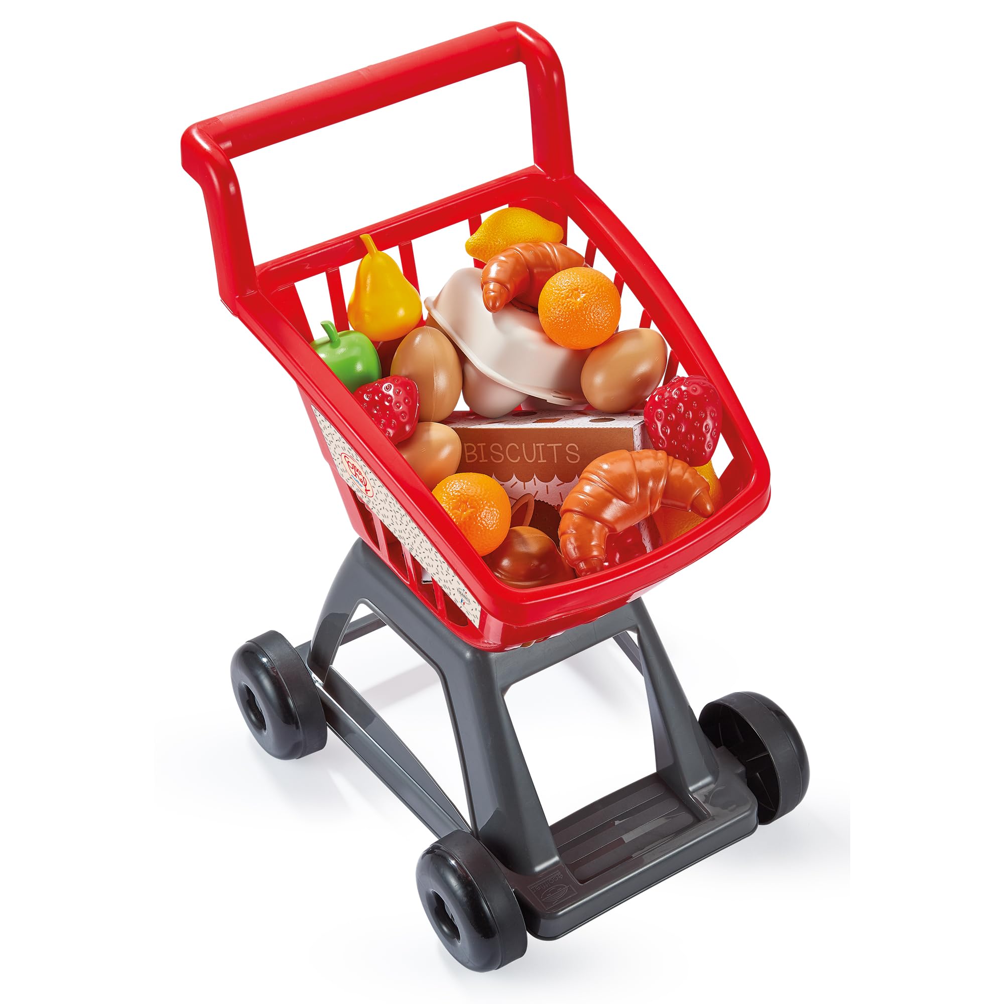 Ecoiffier - 1205 - Carrello per la Spesa per Bambini - per Fare Come i Grandi - con i Suoi Accessori - dai 18 Mesi - Giocattolo in plastica Resistente - Divertente e Pratico