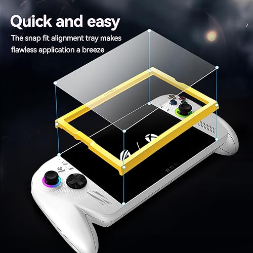Miniatura 2 de ivoler Paquete de 3 protectores de pantalla grabados antirreflejos para ASUS ROG Xbox AllyROG Xbox Ally X Handheld 2025, vidrio templado