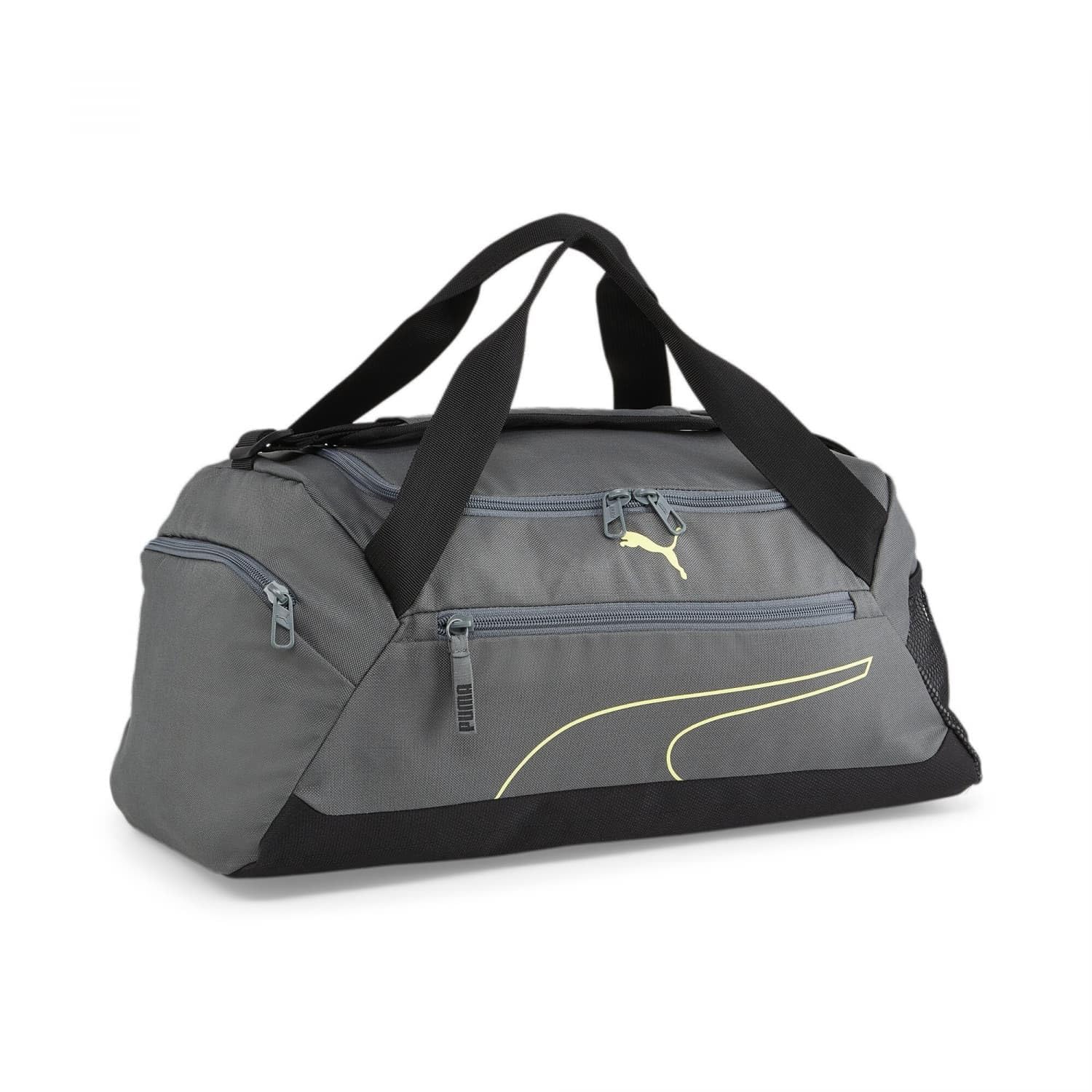 PUMAMale - Unisex Fundamentals Mineral Gray-Lime Sheen Sports Bag Size One Size