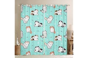 Adorable Cat Paw Print Curtains