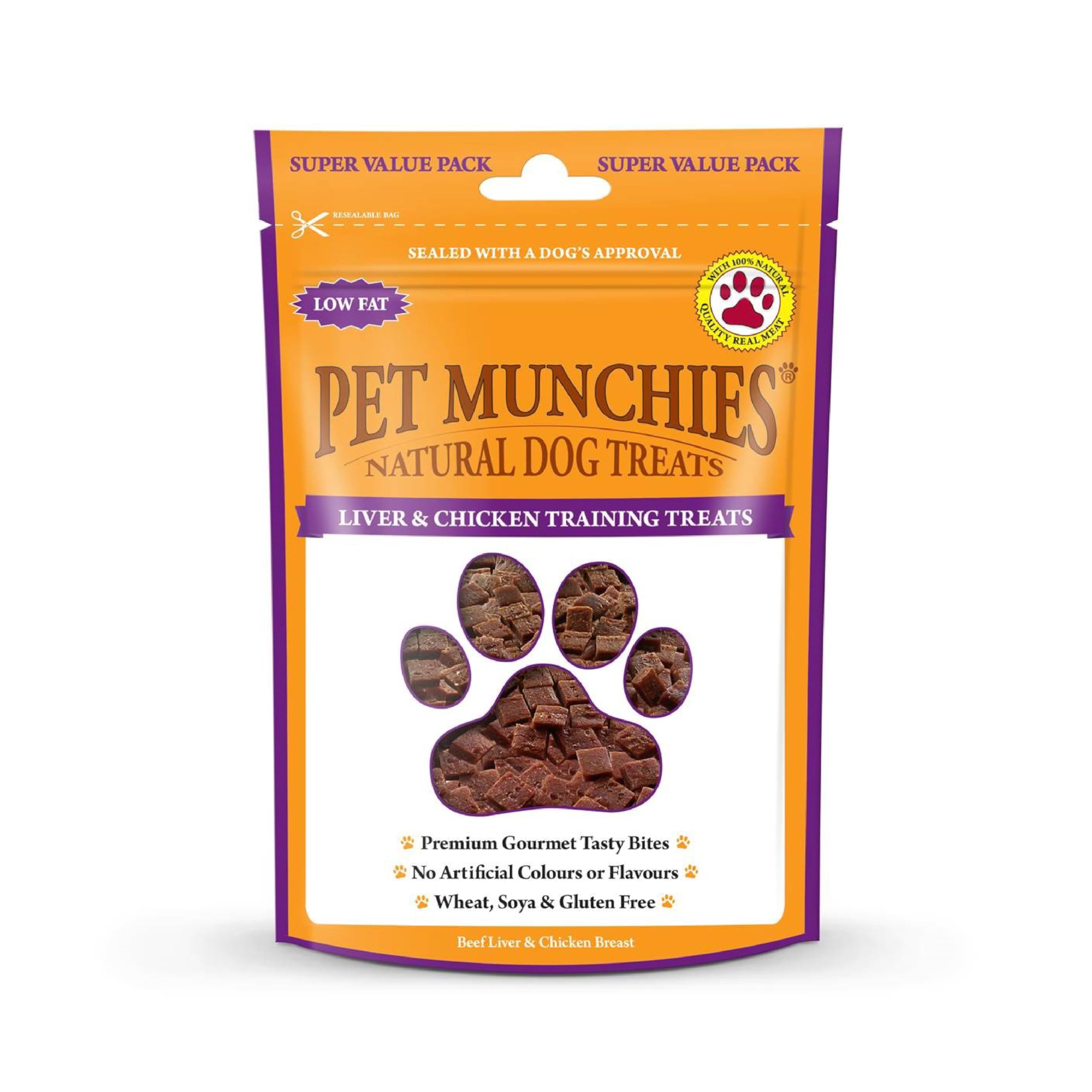 Sponsored Ad – Liver and Chicken Dog Training Treats, Grain Free Tasty Bites with Natural Real Meat, Low in Fat and High in Protein 150g