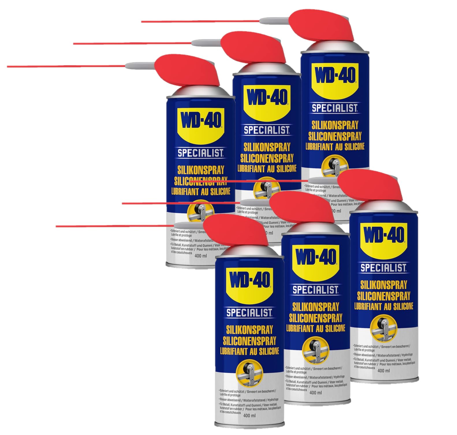 WD-40 Specialist Silikonspray Smart Straw 6x400ml