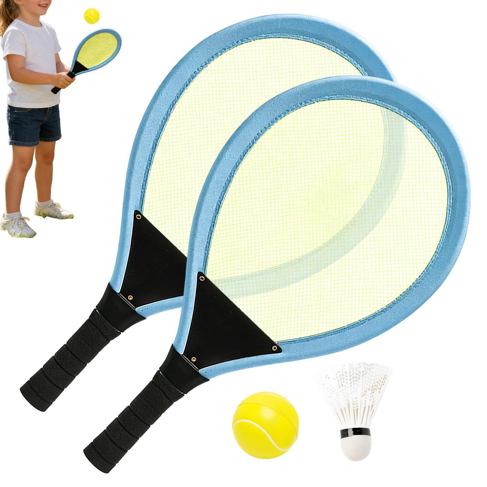 Racchetta da Tennis per Bambini - Gioco di Racchette Portatile,Racchetta da Badminton per Piccoli | Per Bimbi e Bimbe da 3 a 12 Anni Gioco Genitore-Bambino Portatile per la Casa per il Giardino ed