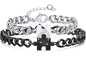 Matching Couples Magnetic Puzzle Heart Bracelets: A Timeless Symbol of Love and Connection