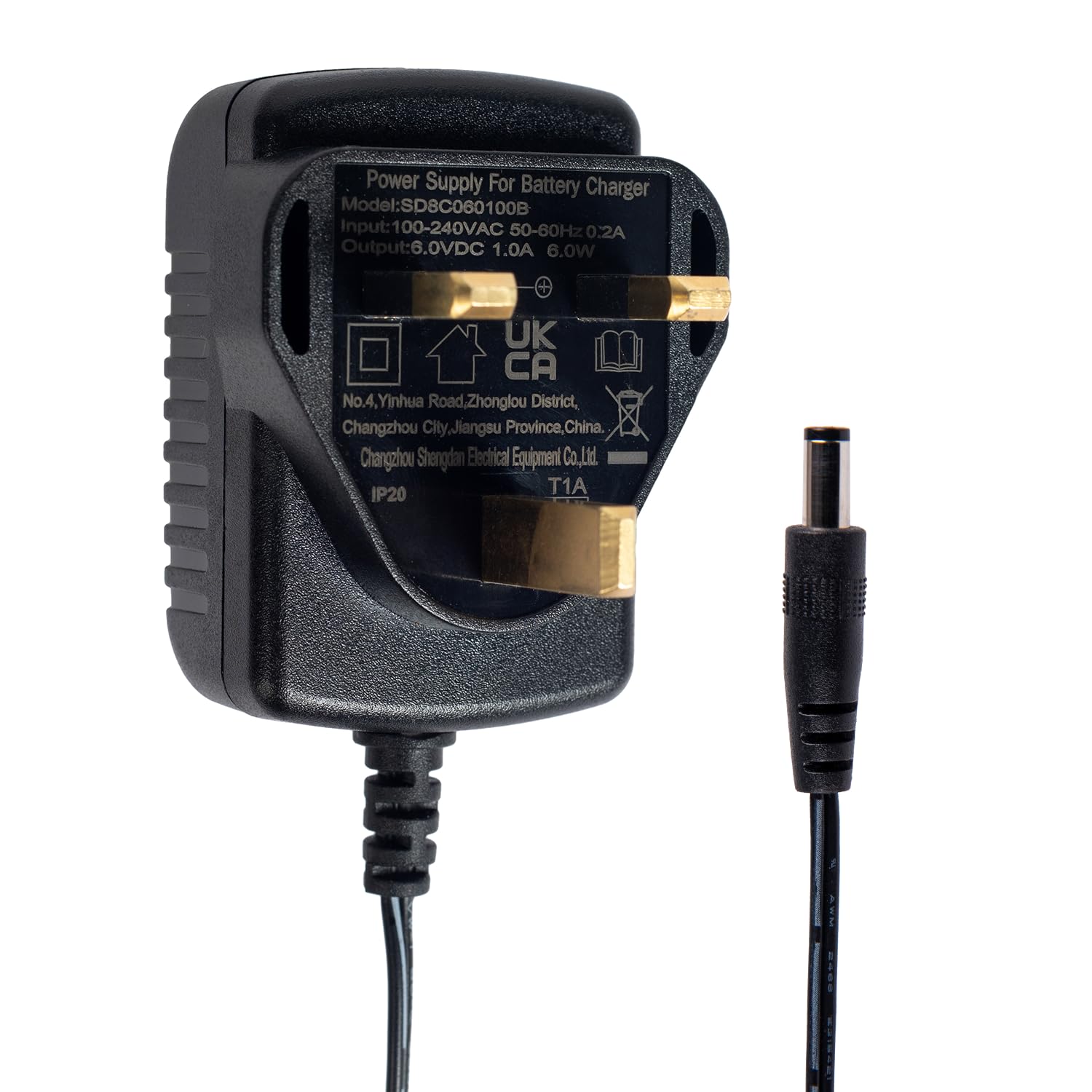 JSSANDAN 6V Battery Charger for Kids Electric Ride On Car, Motorcycle, Quad Bike, Sports Car