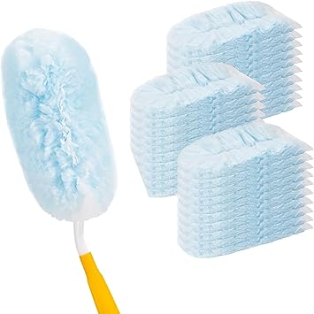 40 Count Duster Refills for Swiffer Duster Handle,360 Heavy Duty Duster Refills, Disposable Microfiber Duster for Dusting Furniture, Blinds, Ceiling Fans, Walls, 40 Count Refills& 2 Handle