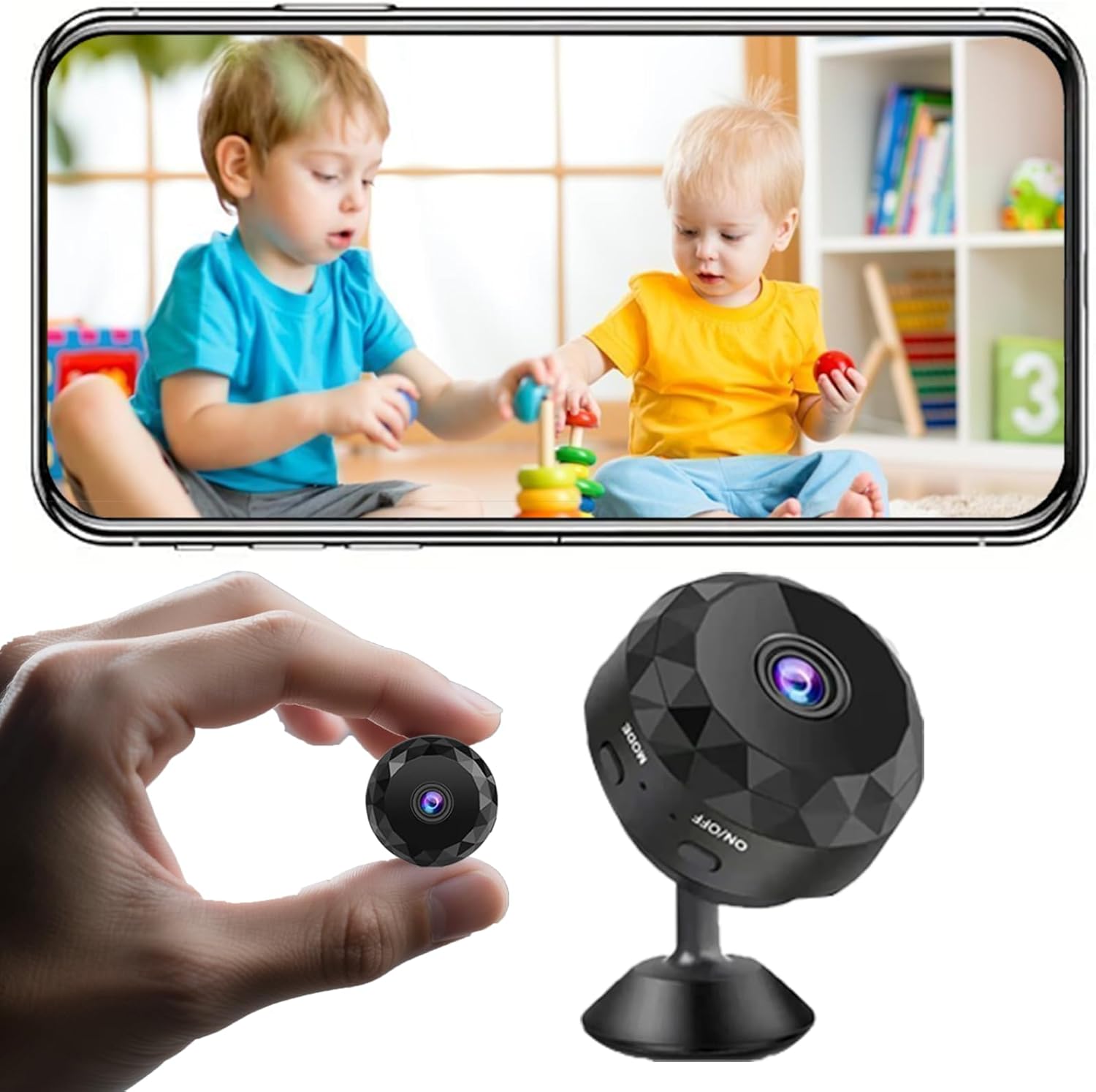 Hidden Camera – 2K WiFi Mini Wireless Security Camera, Perfect for Indoor and Outdoor Security and Pet/Baby Monitoring​