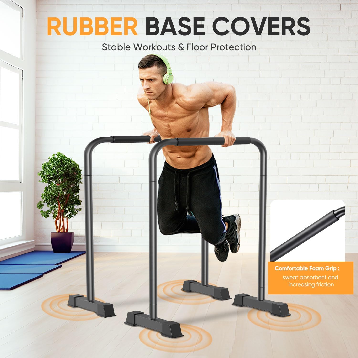 Dip Bar, 2-in-1 Adjustable Dip Stand Station for Jamaica Ubuy