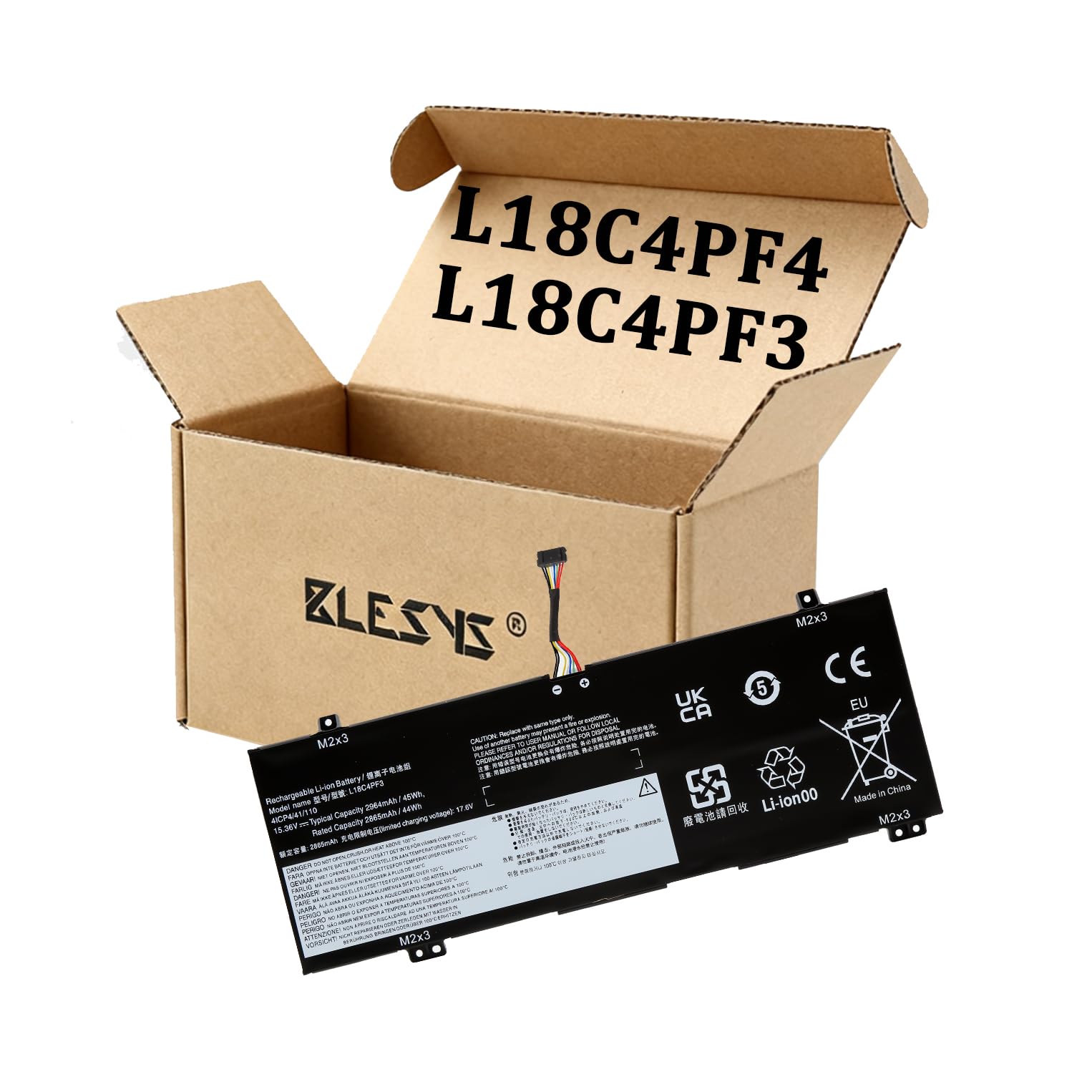 BLESYS L18C4PF3 Batterie pour Lenovo ideapad C340-14IWL C340-14API C340-14IML Series